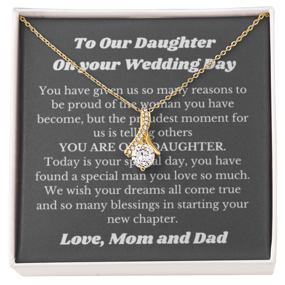 Necklace Gift for Daughter on Her Wedding Day from Parents