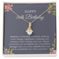 16th Birthday Necklace, Ribbon Necklace, Sweet Sixteen
