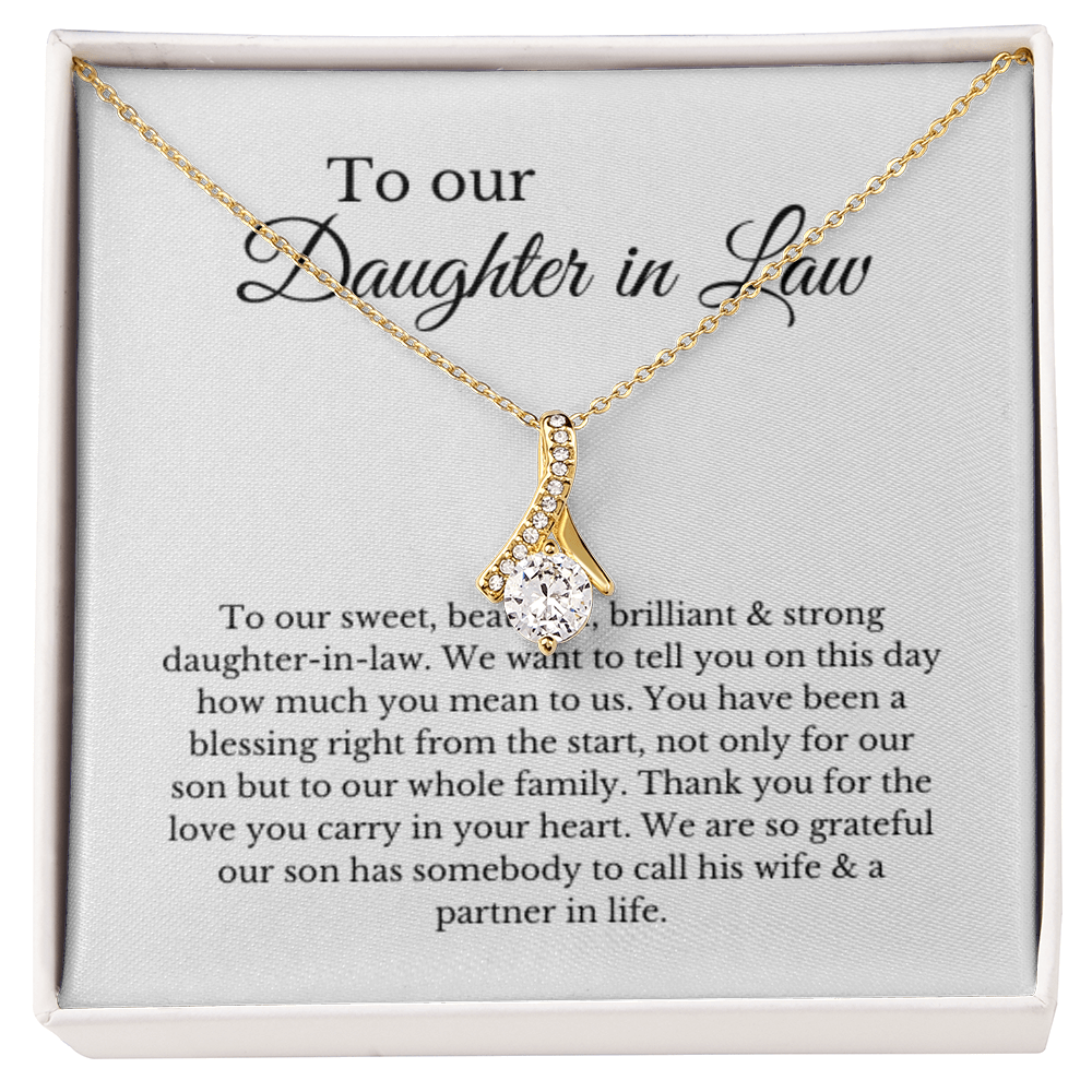 To Our Daughter-In-Law Gift On Wedding Day, Future Daughter In Law Rehearsal Dinner Gift