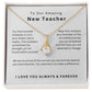 New Teacher Graduation Gift Teacher Graduation Necklace Daughter Teacher Graduation Jewelry Meaningful Gift Education School Keepsake