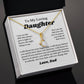 To My Daughter Ribbon Necklace Gift From Dad, Jewelry