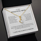 Jewelry Gift For Her, To My Wife Necklace With Message Card, Wife Gift From Husband, Anniversary Gift for Wife Christmas gift