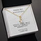1 year Anniversary Gift for Girlfriend, 1st Anniversary Necklace, First anniversary gift for her, First Wedding