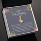 50th Birthday Necklace, Alluring Ribbon Jewelry