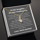 Necklace Gift for Daughter on Her Wedding Day from Parents, Bride Gift from Mom and Dad, Daughter Wedding Gifts