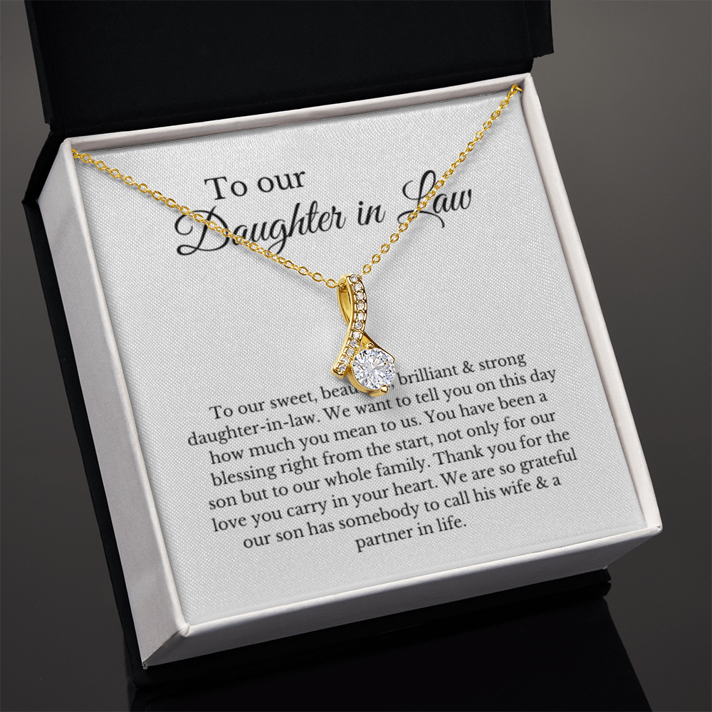 To Our Daughter-In-Law Gift On Wedding Day, Future Daughter In Law Rehearsal Dinner Gift