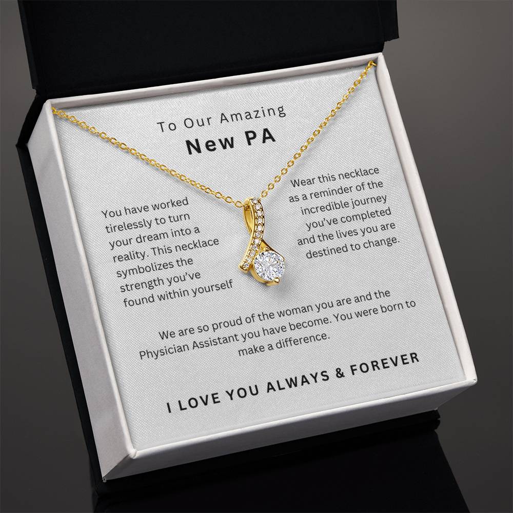 New PA Graduation Gift Physician Assistant Graduation Necklace Daughter PA Graduation Jewelry Meaningful Gift PA School Keepsake