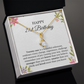 21st Birthday Ribbon Necklace