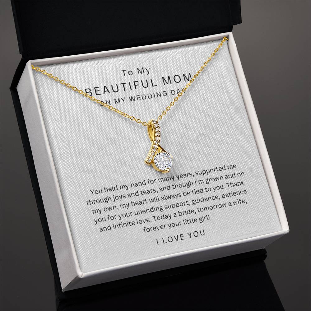 Mother of the Bride Gift from Daughter Mother of the Bride Necklace from Bride Eternity Necklace Mom of Bride Gift To Mom from Bride