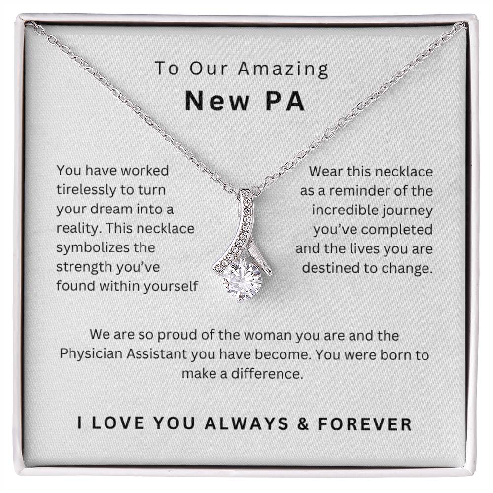 New PA Graduation Gift Physician Assistant Graduation Necklace Daughter PA Graduation Jewelry Meaningful Gift PA School Keepsake