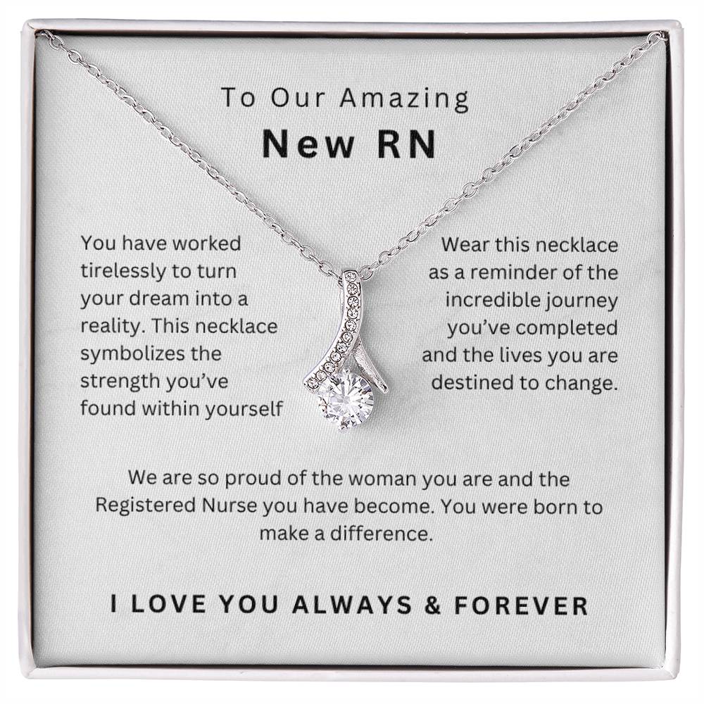 New RN Graduation Gift Registered Nurse Graduation Necklace Daughter Nurse Graduation Jewelry Meaningful Gift Nursing School Keepsake