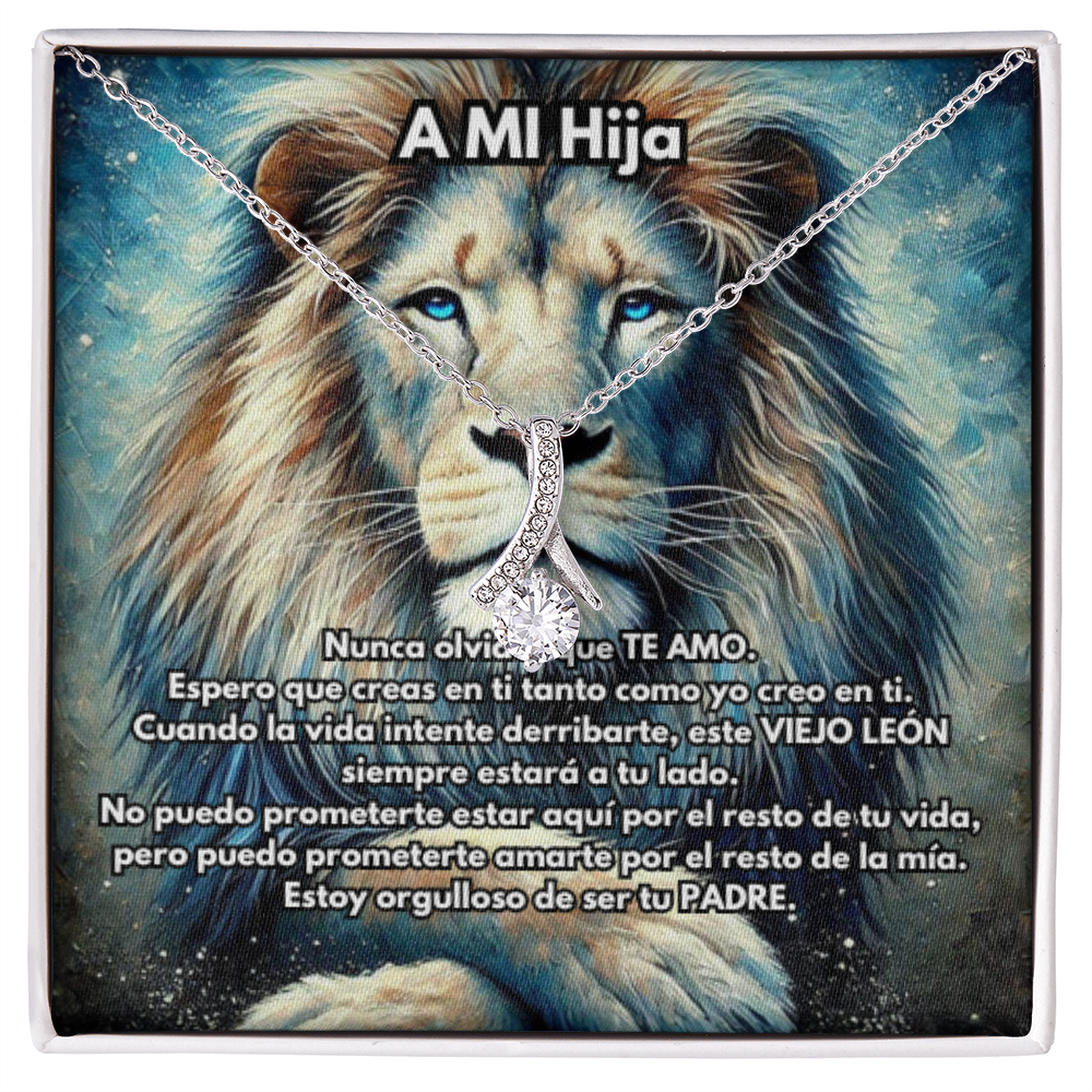 Collar de León, Collar de León de Plata o Oro, Collar de Animal Salvaje, Collar de Papá, Joyería, Regalo para Hija o Hijo