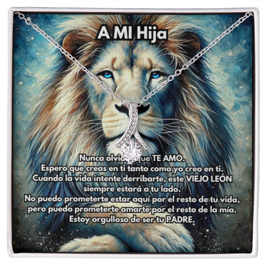 Collar de León, Collar de León de Plata o Oro, Collar de Animal Salvaje, Collar de Papá, Joyería, Regalo para Hija o Hijo