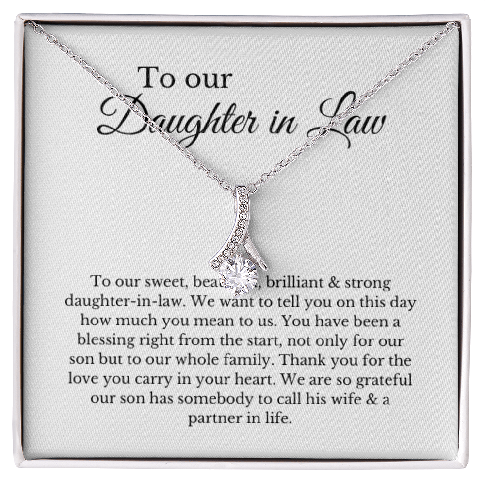 To Our Daughter-In-Law Gift On Wedding Day, Future Daughter In Law Rehearsal Dinner Gift