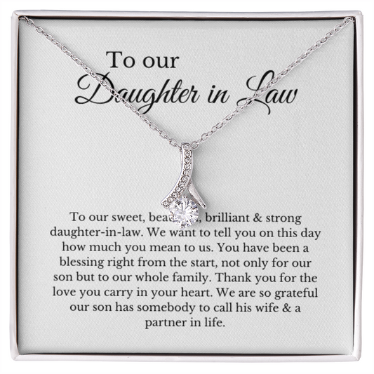 To Our Daughter-In-Law Gift On Wedding Day, Future Daughter In Law Rehearsal Dinner Gift