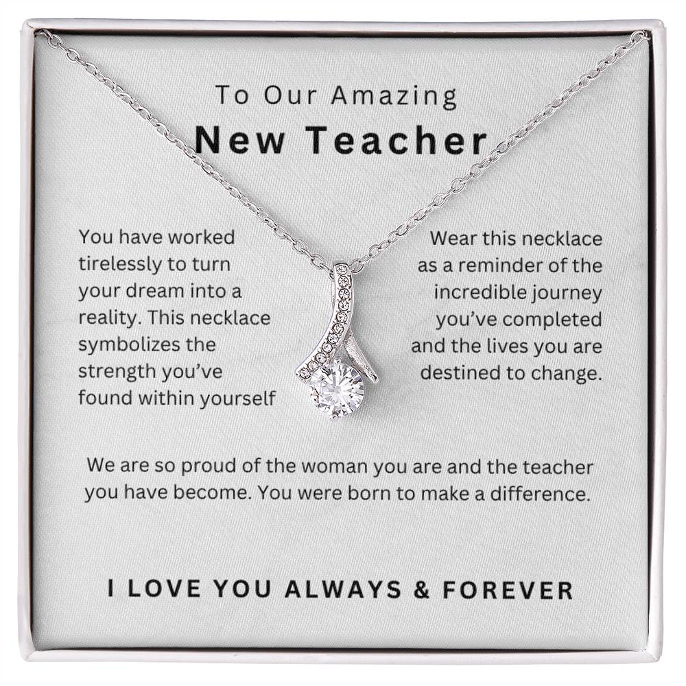 New Teacher Graduation Gift Teacher Graduation Necklace Daughter Teacher Graduation Jewelry Meaningful Gift Education School Keepsake