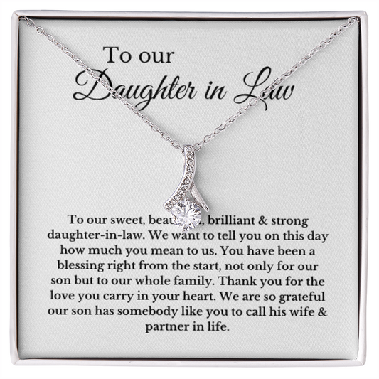 To Our Daughter-In-Law Gift On Wedding Day, Alluring Beauty