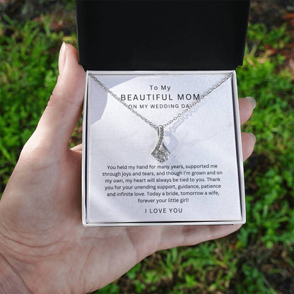 Mother of the Bride Gift from Daughter Mother of the Bride Necklace from Bride Eternity Necklace Mom of Bride Gift To Mom from Bride