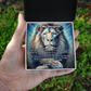 Lion Necklace, Silver or Gold Lion Necklace, Wild Animal Necklace, From Dad Necklace, Jewelry, Daughter Son Gift