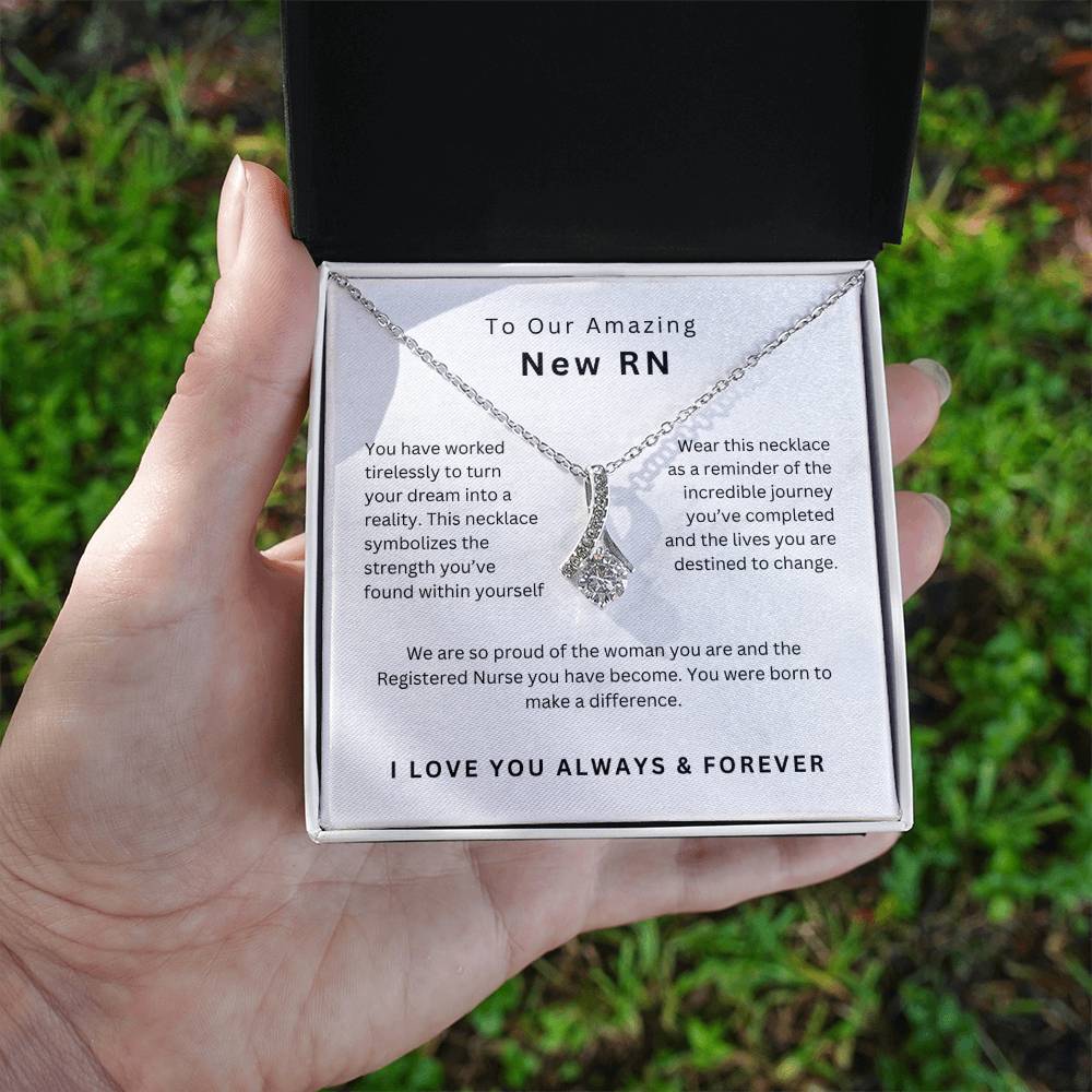 New RN Graduation Gift Registered Nurse Graduation Necklace Daughter Nurse Graduation Jewelry Meaningful Gift Nursing School Keepsake
