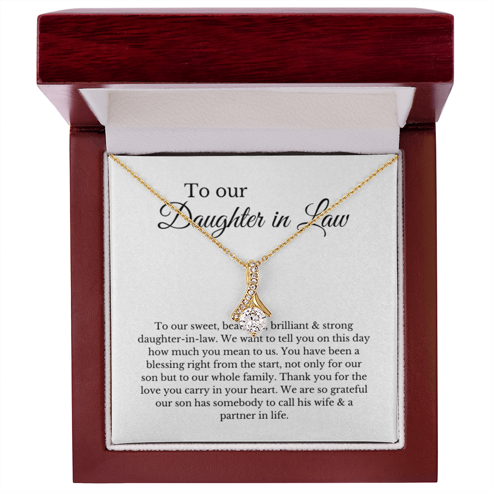 To Our Daughter-In-Law Gift On Wedding Day, Future Daughter In Law Rehearsal Dinner Gift