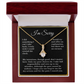 Apology Gift Necklace Message, I'm Sorry Card with Jewelry