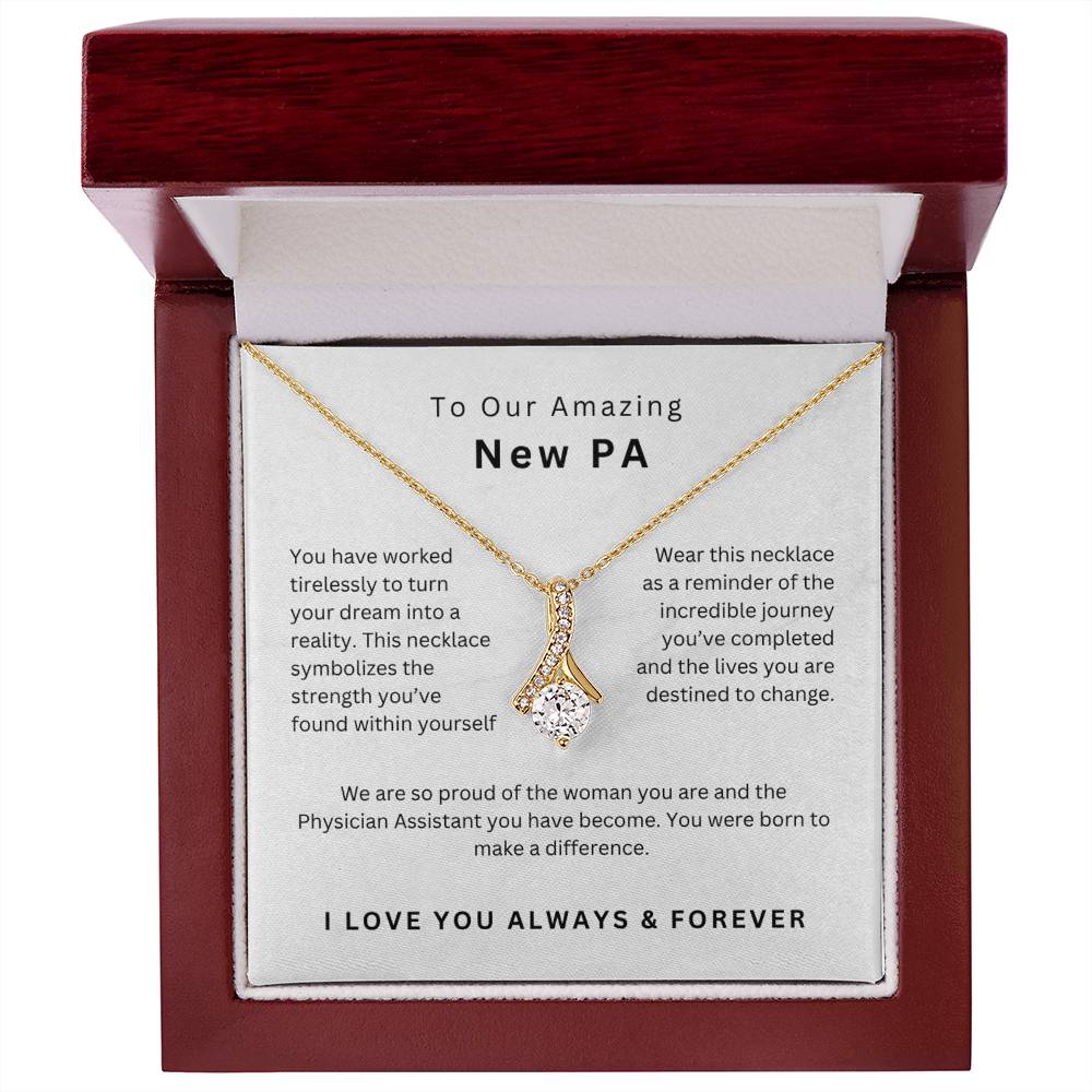 New PA Graduation Gift Physician Assistant Graduation Necklace Daughter PA Graduation Jewelry Meaningful Gift PA School Keepsake