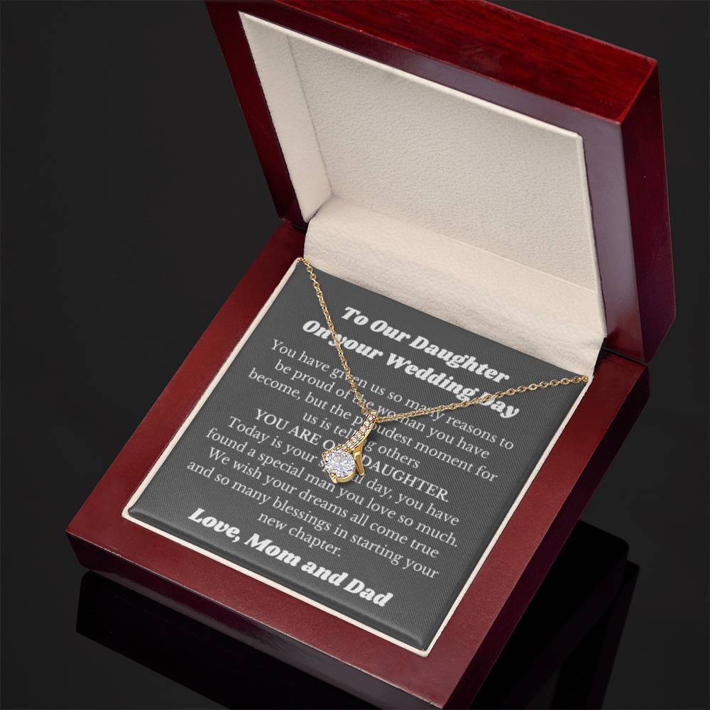 Necklace Gift for Daughter on Her Wedding Day from Parents