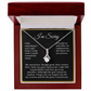 Apology Gift Necklace Message, I'm Sorry Card with Jewelry