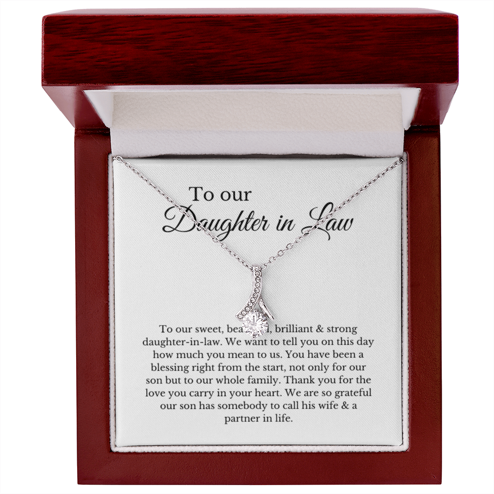 To Our Daughter-In-Law Gift On Wedding Day, Future Daughter In Law Rehearsal Dinner Gift