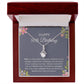50th Birthday Necklace, Alluring Ribbon Jewelry