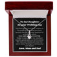 Necklace Gift for Daughter on Her Wedding Day from Parents, Bride Gift from Mom and Dad, Daughter Wedding Gifts