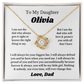 [PERSONALIZE Name] To My Daughter Necklace Gift From Dad, Daughter Gift, Father Daughter Necklace Custom