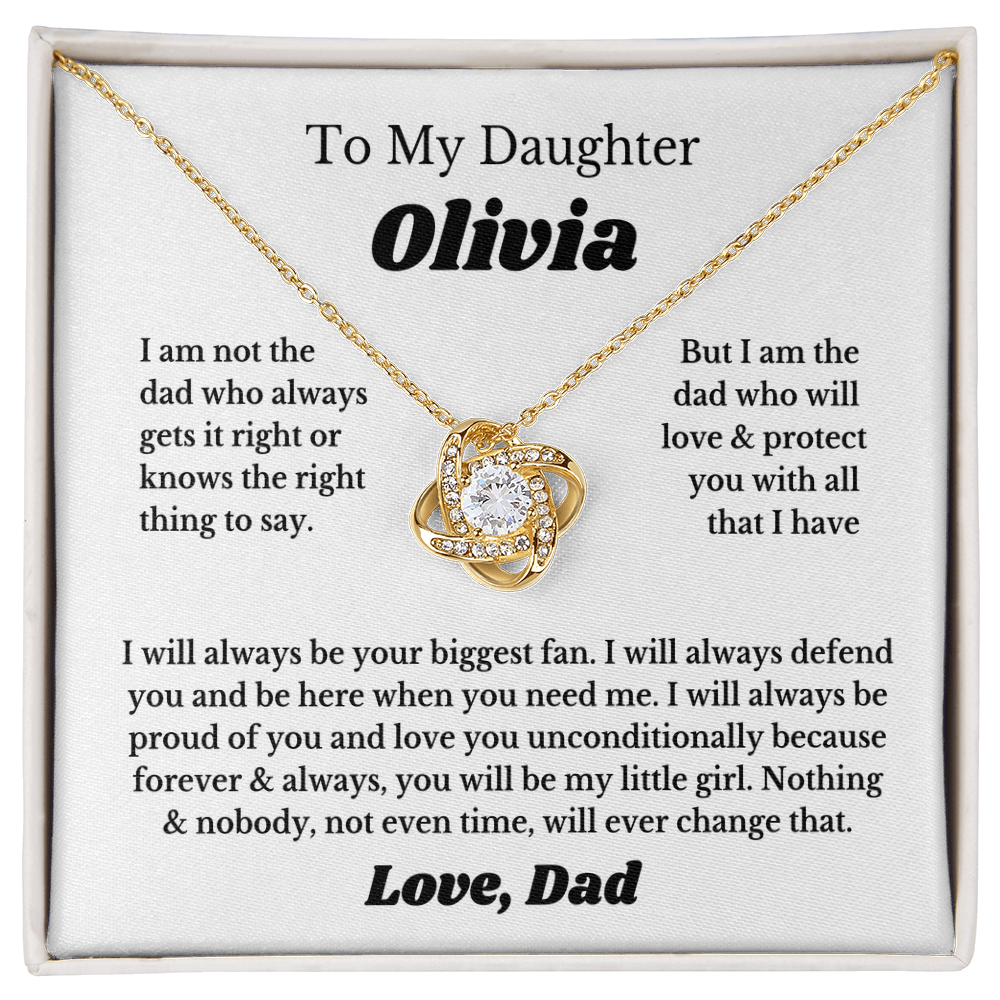 [PERSONALIZE Name] To My Daughter Necklace Gift From Dad, Daughter Gift, Father Daughter Necklace Custom
