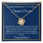 Student Doctor Graduation Gift, Graduation Gift For DR, New Doc Necklace Gift For Future Doctor, Gold Love Knot
