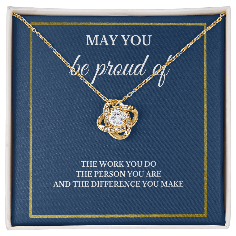 May You Be Proud Necklace, Coworker Birthday Gift, Employee Gifts, Thank You Notebook, Leader Appreciation Jewelry