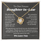 Future Daughter In Law Gift, Love Knot Necklace, Daughter In Law Into Family, Wedding Gift