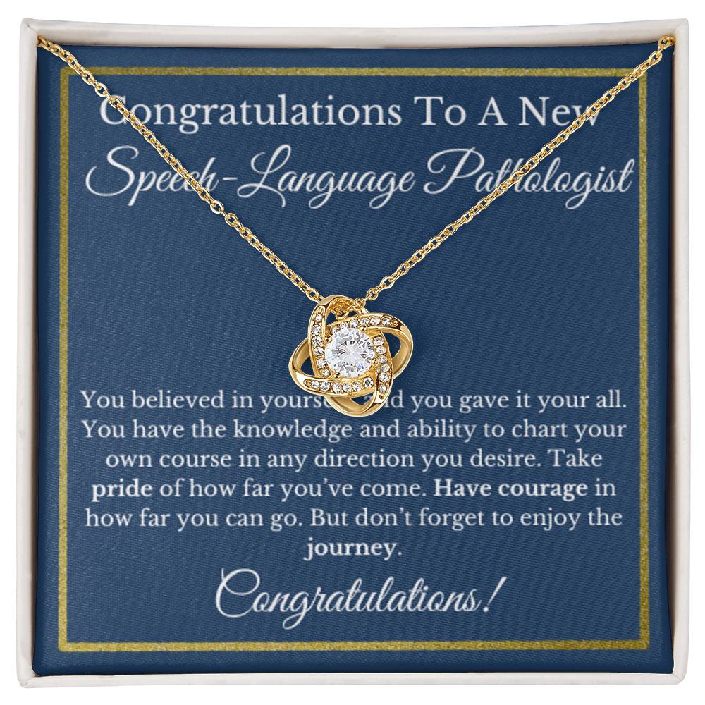SLP Graduation Gift, Speech Pathologist Necklace, Future SLP, Meaningful Jewelry for Speech Therapist