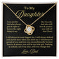 To My Daughter Necklace Gift From Dad, Jewelry