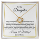Daughter's 40th Birthday Necklace Gift With Message Card Love Mom