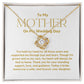 Mother of The Bride Gift, to Mom on My Wedding Day, Necklace from Daughter.