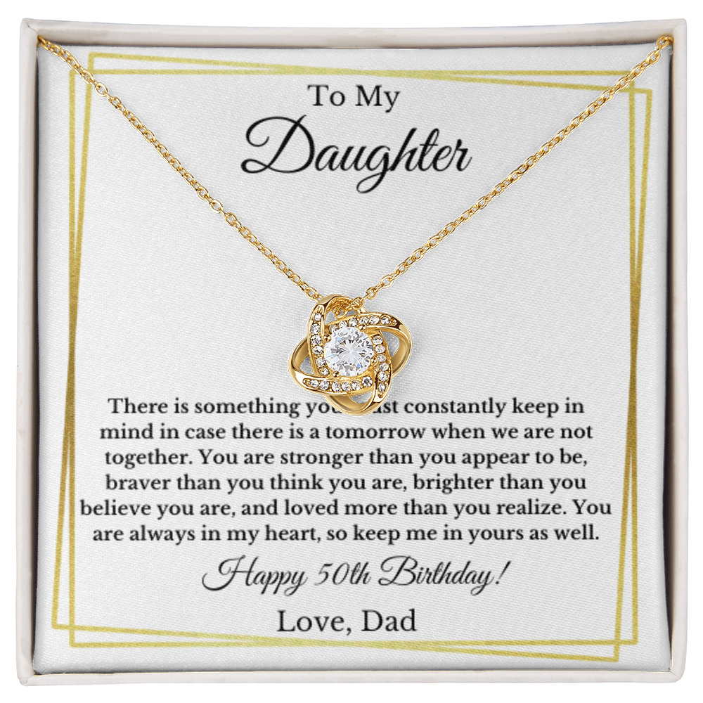 To My Daughter Happy 50th Birthday From Dad