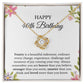 40th Birthday Necklace, Birthday Love Knot Necklace