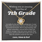 First Day Of 7th Grade , For Daughter, Son, Back To School Gift Necklace Jewelry, Middle School