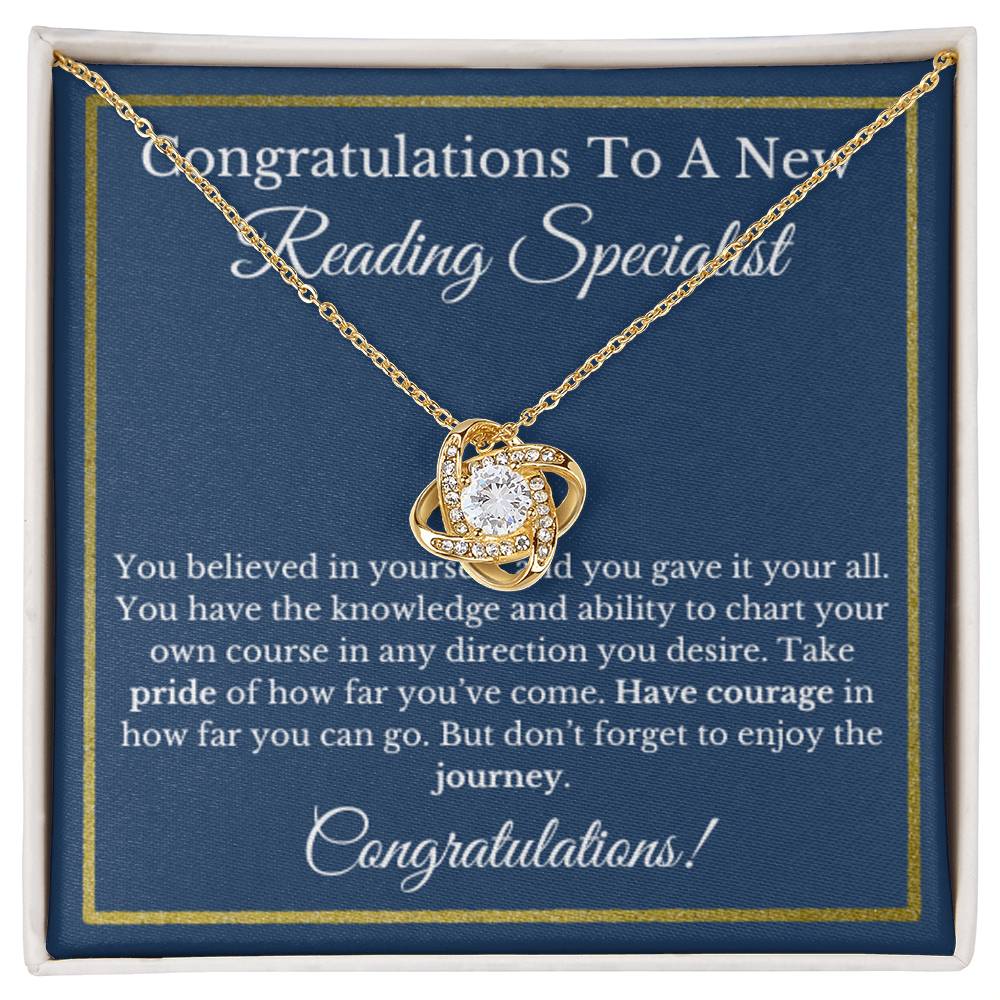 Reading Specialist Gift, Literacy Coach Necklace, Graduation Jewelry for English Teacher, Future Reading Specialist