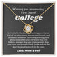 First Day Of University , For Daughter, Son, Back To School Gift Necklace Jewelry, College