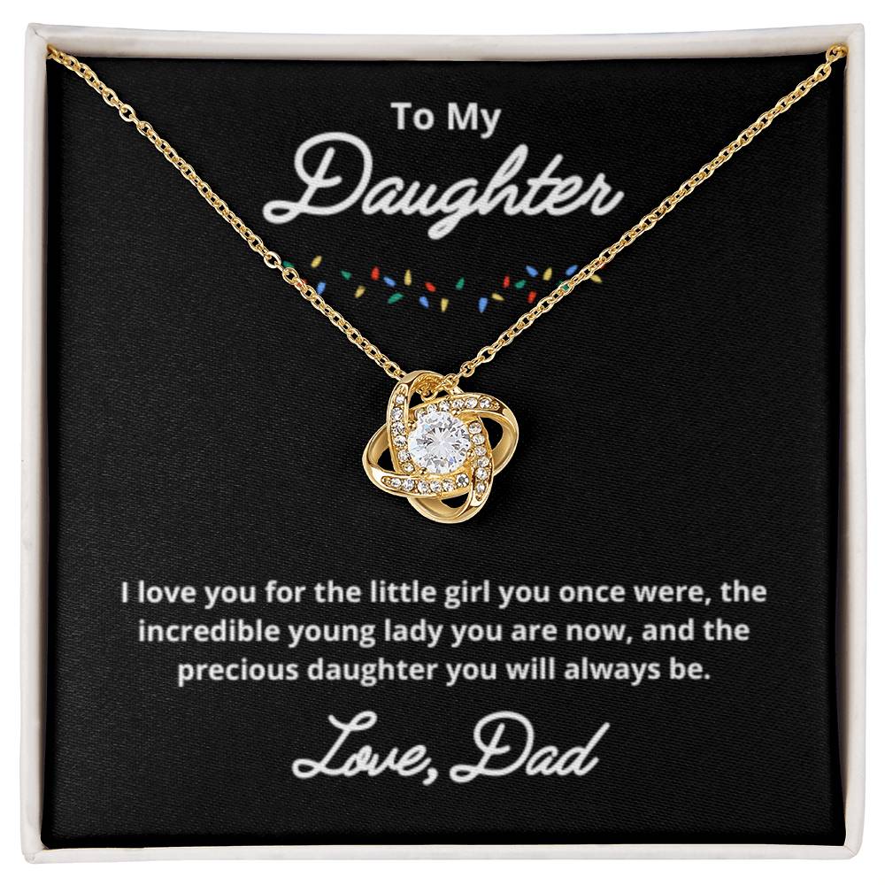 To My Daughter Necklace, Father Daughter Necklace, Father to Daughter Birthday Gift, Gifts to Daughter from Dad