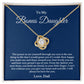 Bonus Daughter Necklace, Mother to Daughter Gift, Step Daughter Jewelry, Birthday Gift, Message Card