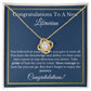 Librarian Jewelry Gift, Graduation Necklace for Book Lover, Future Present, Thoughtful for Library Science Grad