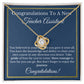 Teacher Assistant Necklace, Classroom Helper Graduation Gift, Appreciation for TA